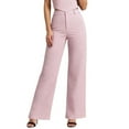 thumbnail image 2 of Dress Pants Women 2026 Trendy Casual Low Waist Straight Leg Sparkly Rhinestones Slacks Work Pants Streetwear, 2 of 5