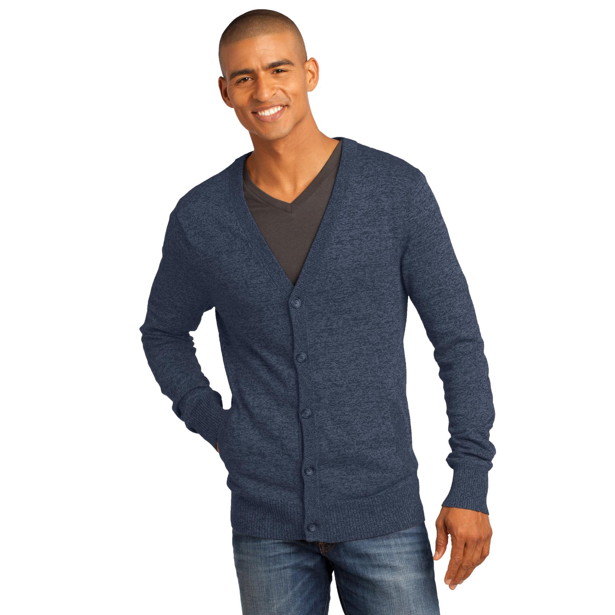 District Made - Mens Cardigan Sweater - Walmart.com
