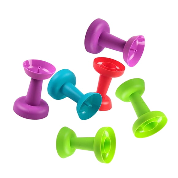 Naiovety Paquete de 6 conos de crema, multicolor, tamaño compacto, suministros para fiestas, suministros de cocina, soporte reutilizable para Cocina y Comedor