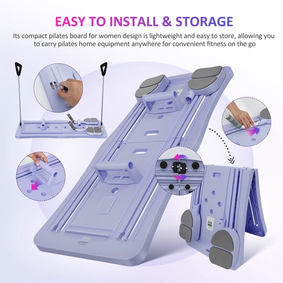 Portable Purple Ab Board Pilates Equipment for Full Body Strength Training