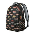 thumbnail image 2 of Sushi Party Students Backpack Japanese Food Sushi Roll School Bag with Foodie Kawaii Cartoon Design, Lightweight and Adjustable Strap, 2 of 6