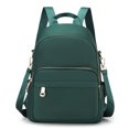 thumbnail image 1 of Mochila de viaje informal de nailon para mujer, bolso escolar para ordenador portátil de gran capacidad con cremallera, Color sólido, multifunción, para ir de comprasVerdeCHINA Fivean unisex, 1 of 2