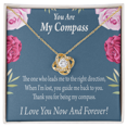 thumbnail image 3 of To My Girlfriend My Compass Infinity Knot Necklace Message Card, 3 of 17