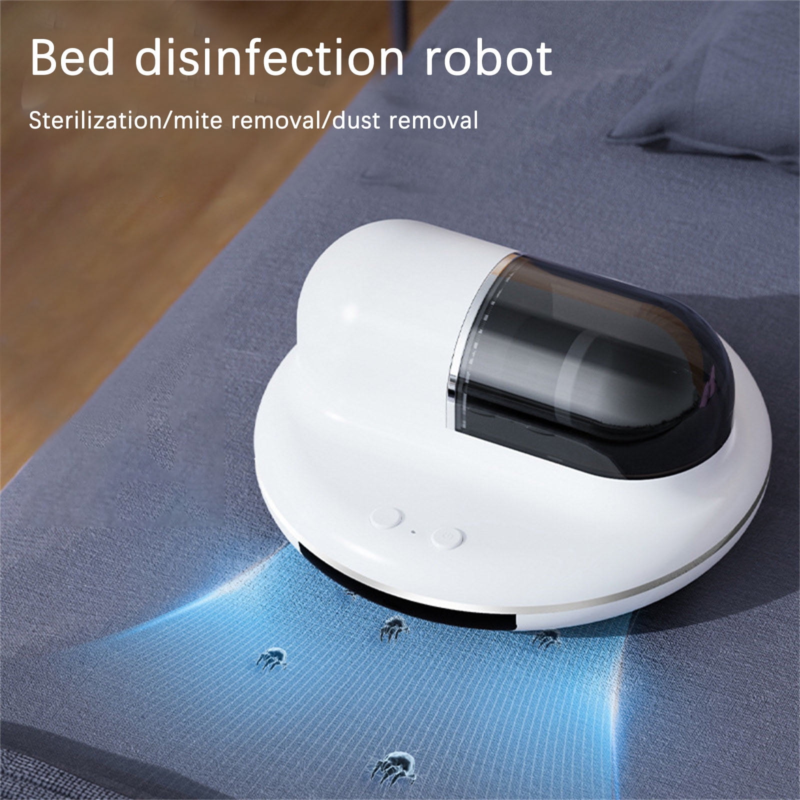 HBBKVI Robot Vacuum, Automatic Intelligent Removal Device Hot Dehumidification Household Bed Small Wireless Removal Vacuum Cleaner