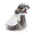 thumbnail image 3 of Traje cómodo y transpirable para mascotas perritas princesas: elegante vestido blanco con lazo XL, 3 of 8
