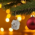 thumbnail image 4 of Ceramic Christmas Mini Snowhouse Ornament Uniquely Embodies Atmospheric Holiday And Exquisite Design. for Chandelier, 4 of 6