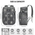 thumbnail image 2 of Celestial Print Gothic Backpack Cooler – Leakproof Insulated Cooler Bag with Moon, Star, and Night Sky Pattern, 2 of 3