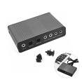 thumbnail image 2 of Seitruly Adaptador de tarjeta de sonido, 6 canales, convertidores externos ópticos envolventes de alta velocidad, conector retráctil USB, ordenador de Cables de audio/vídeo, 2 of 7