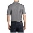 thumbnail image 2 of Yellow Rooster Mens Short Sleeve Shadow Stripe Polo Shirt Shadow Grey L, 2 of 7