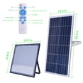 thumbnail image 3 of Solar Flood Light Outdoor Dusk to Dawn with Remote Control, 300W/40W 300 Pcs LEDs 8000 Lumen Solar Street Lamp with Radar Motion Sensor Built in for Garden, Paths, Warehouse, Playground, Stadium, 3 of 3