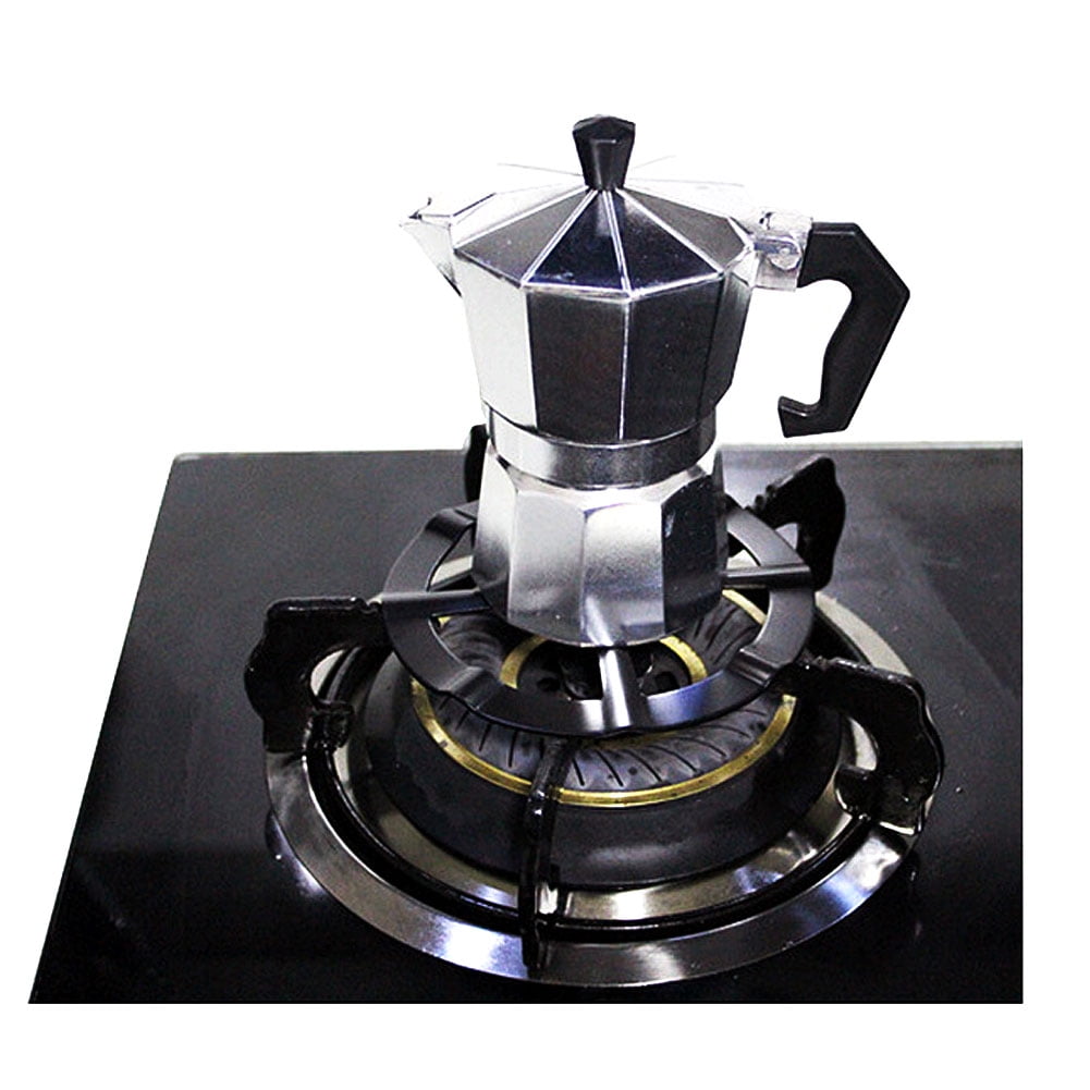 JW_ BU_ Portable Steel Moka Pot Coffee Maker Support Shelf Simmer Ring for Gas 