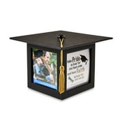 Way to Celebrate Graduation 4.25 Inch Photo Cube, Hold 4 Different 3.5 x 3.5 Inch Photos