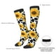 thumbnail image 4 of Fotbe Cow Print Sunflower Calcetas Divertidas Estampadas para Hombre y Mujer, Calcetas de Algodón hasta la Rodilla para Caminar, Correr, Enfermería y Embarazo, 4 of 6