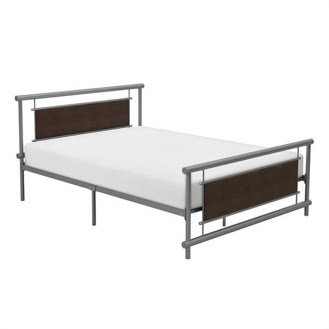 Lexicon Gavino Full Metal Platform Bed in Gray