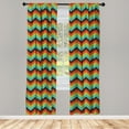 thumbnail image 3 of Ambesonne Chevron Curtains, Royal, Pair of 28"x95", Multicolor, 3 of 5