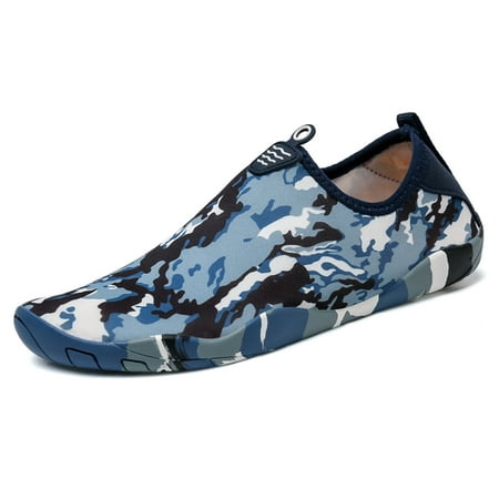 

Lopsie UNDERSEA Water Shoes Men s Women s Swim Shoes Outdoor Beach Barefoot Quick-Dry Aqua Pool Socks Swimming Yoga Surfing Exercise Navy Blue