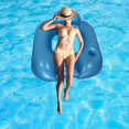 thumbnail image 6 of DimyFew Inflatable Pool Float for Adults Floating Lounge Chair for Party Beach Water Blue, 6 of 9