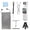 White+64G SD card, variant on 4K Pocket Gimbal Camera Handheld Stabilized Camcorder 64MP 330 ° Auto-Tracking Rotation 1.7-inch Touchscreen for Vlogging