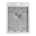 thumbnail image 4 of Ruvati 15 x 20 inch Drop-in Topmount Bar Prep Sink 16 Gauge Single Bowl, 4 of 9