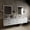 White, variant on Castor 30 in W White Single Bath Vanity and Carrara Marble Top