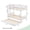 White-Trundle, variant on Ktaxon Solid Wood Twin-over-Twin Bunk Bed, Bunk Bed Frame with Guardrails & Charging Station, Black