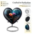 thumbnail image 3 of Rose Flower Urn, Small Urns For Human Ashes Keepsake, Decorative Urns For Home Decor, Mini Urns For Human Ashes 3 Inches Pack Of 1, Urn For Ashes For Women, Heart Shaped Urns For Adult Ashes Men, 3 of 5