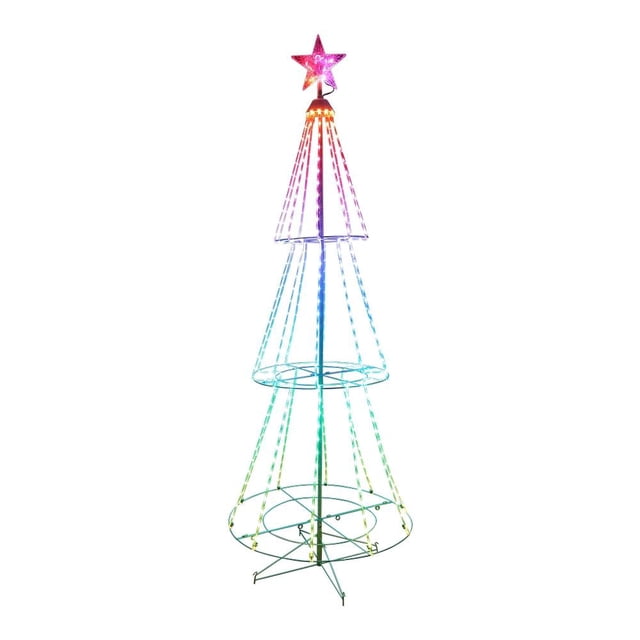 Decoración Navideña Holiday Time Árbol de Colores Cambiantes 410 LED