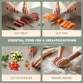 thumbnail image 4 of TJ POP Stainless Steel Cutting Board Set with Lip, 2 Pack 16" & 24" Metal Chopping Boards for Kitchen Countertop, Non-Slip Food Prep Boards for Meat & Vegetables, 4 of 8