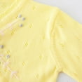 thumbnail image 6 of SELONE Sweater Jacket for Boys Knitting Cotton Lightweight Cropped Button Solid Long Sleeve Cute Clothes Yellow 3 Years, 6 of 8