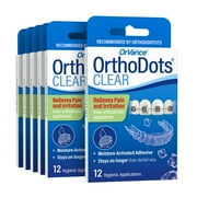 OrthoDots CLEAR  Moisture Activated Braces Wax Alternative for Pain Caused by Braces, Clear Aligner Trays, and Other Orthodontic Appliances. OrthoDots Stick Better and Stay on Longer than Dent
