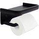 thumbnail image 1 of Portarrollos de papel higiénico con estante, Portarrollos de papel higiénico negro, Portarrollos de papel higiénico, Portarrollos de papel higiénico adhesivo para baño Portarrollos de papel moderno_s kaili Sencillez, 1 of 3