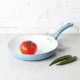 thumbnail image 4 of Mainstays Non-Stick Ceramic-Coated Aluminum Alloy 12in Frying Pan Blue Linen, 4 of 5