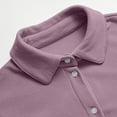 thumbnail image 4 of Cardigan à Col Rabattu en Velours Allemand Couleur Unie pour Usage Quotidien et Style Polyvalent, 4 of 8