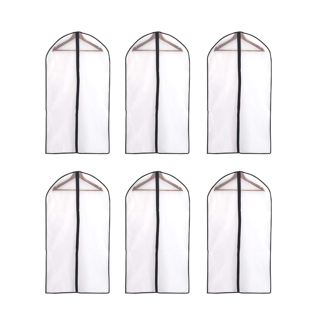 Lot de 16 housses de protection pour vêtements, PEVA translucide