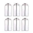 thumbnail image 2 of Juego de 6 fundas de PEVA para ropa, bolsas para trajes, transpirables, con cremallera y antipolvo, para guardar ropa de baile., 2 of 8
