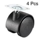 thumbnail image 2 of 4 PCS Ruedas giratorias giratorias de 1.5 pulgadas Nylon 360 GRADO PLACA SUPERIOR MONTAJE RUEDA DE RUEDA DE CASER 33LB CAPACIDAD, 2 of 3