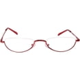 thumbnail image 1 of Agstum Lunettes de Lecture Rétro en Métal Demi-Lune avec Charnière à Ressort Lecteurs Demi-Sans Monture, 1 of 5