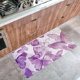 thumbnail image 3 of Anti Fatigue Kitchen Mat Non Slip Kitchen Mats with Butterflies Purple Cute for Floor Waterproof Absorb Oil Kitchen Rugs Mats Comfort Mat Carpet for Sink,Office,Laundry, 3 of 6