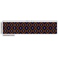 thumbnail image 2 of Ikat Sofa Upholstery Fabric by the Yard, Repeated Diamonds and Hatch Lines Native Design Traditional Halloween Colors, Decorative Fabric for DIY and Home Accents, Orange Purple Black by Ambesonne, 2 of 4