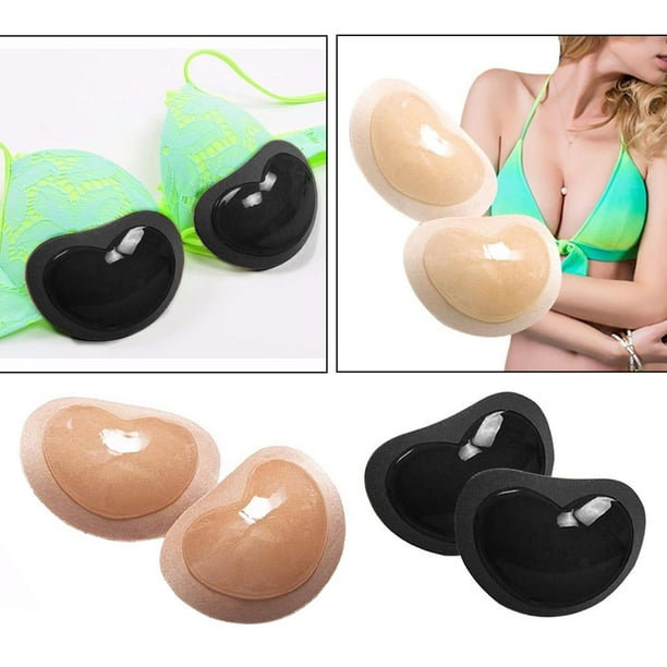 4x Silicone Bra Padding Inserts Push Up Breast Enhancer for Swimsuits  Bikini 