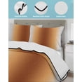 thumbnail image 4 of Quilts Full Size, Dark Brown Grey Ombre Soft Comforter Bedding Set for Bed, Modern Abstract Art Gradient Lightweight Quilted Bedspread with Pillow Cover(2 Pieces) for All Season, 78x90 Inch, 4 of 6