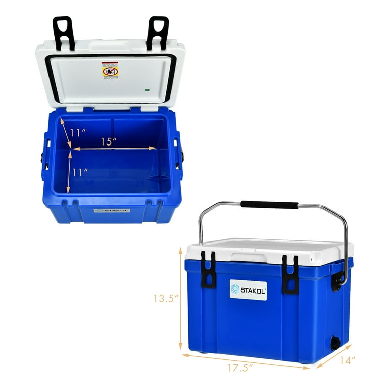 Folding Ice Box Cooler with Wheel Camping Storage Bag Insulated