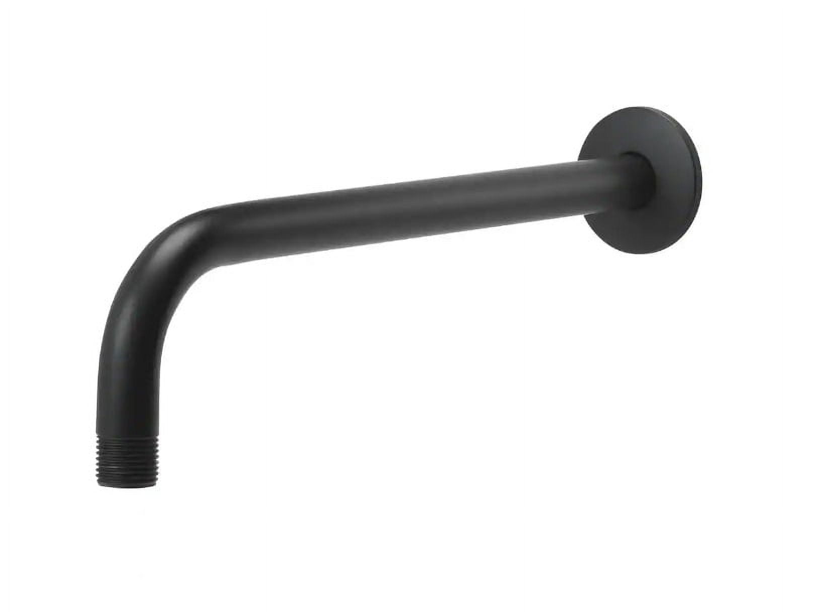 Moen S133BL Duscharm In Matt Schwarz – 20,3 Cm Lang, 1/2" Anschluss, Lebenslange Garantie