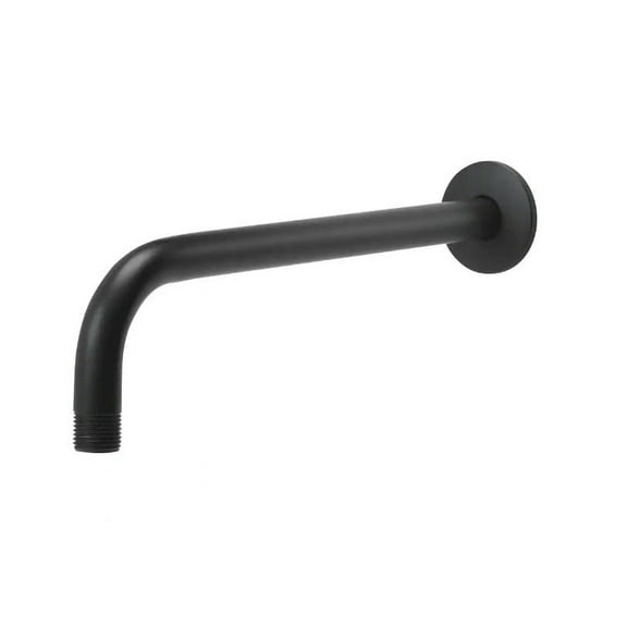 Glacier Bay 12 in. Raincan Shower Arm Matte Black