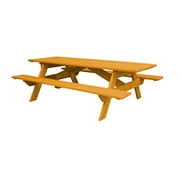 HomeRoots Natural Solid Wood Outdoor Picnic Table