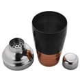 thumbnail image 5 of Envelor Sol Living Deluxe Stainless Steel Cocktail Shaker with Strainer Silver - Shiny, 5 of 5