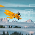 thumbnail image 6 of XK A300 Beech D17S Biplane RC Airplane for Adults, 3D/6G Gyro 2.4GHz 4CH Brushless Motor 550mm Wingspan EPP Foam Fixed Wing RTF Remote Control Aircraft with LED Lights Quick Release (Yellow), 6 of 8