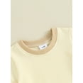 thumbnail image 5 of Suealasg Toddler Boys Summer 2Pcs Clothes 6M 1T 2T 3T Contrast Color Short Sleeve T-Shirt and Elastic Shorts Set Kids Baby Boys Casual Beach Outfits, 5 of 9