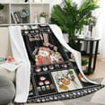 thumbnail image 2 of Sushi Blanket Japanese Food Flannel Throw Blanket Cute Cartoon Sushi Food Themed Bed Blanket for Adults Kids 50x60 Inch, 2 of 5