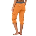 thumbnail image 4 of MKLEKYY Pantalones Cortos Informales De Verano Para Mujer, Pantalones Cortos Deportivos Informales Para Exteriores, Pantalones Cortos Cargo Holgados Y Finos B, 4 of 4